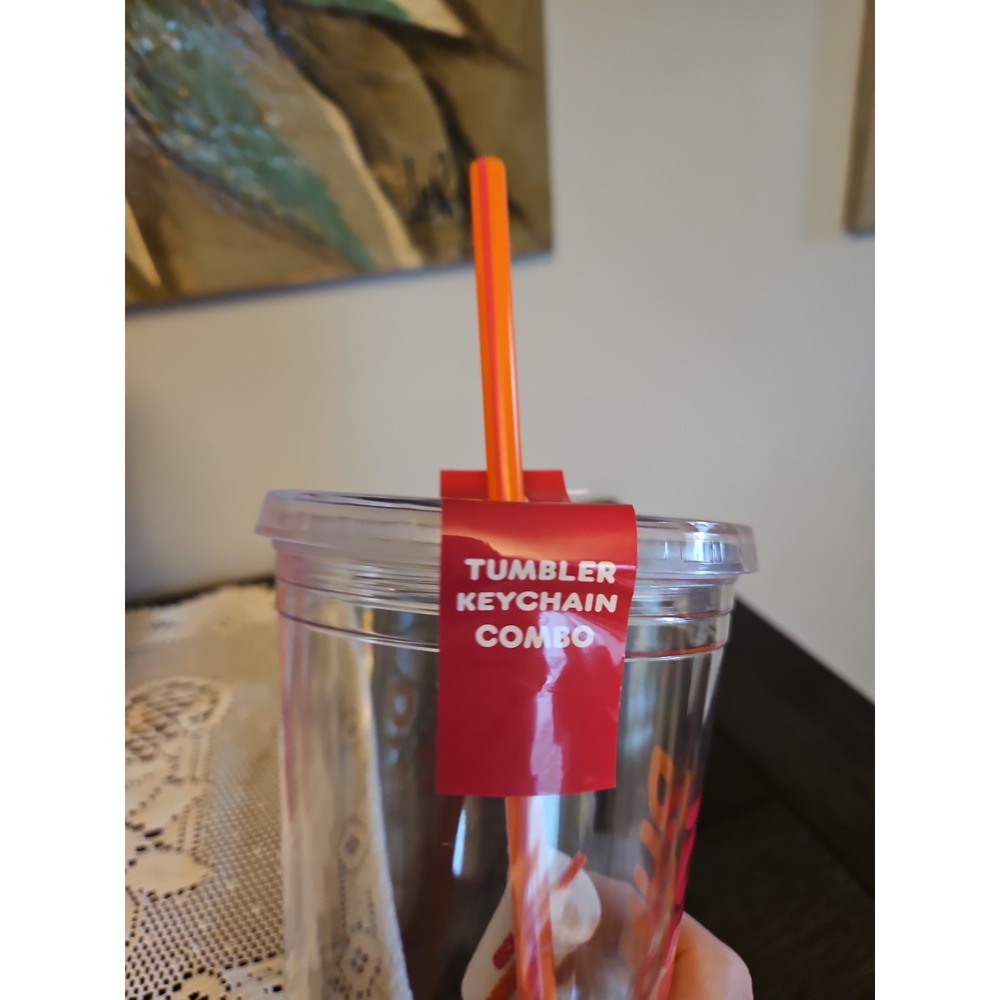 Dunkin Spring/Summer Collection 2025 Iced Tumbler with Keychain 24oz. - Picture 4 of 4